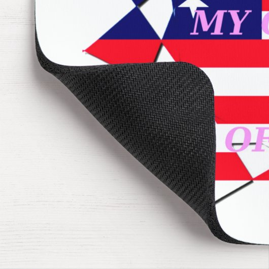 USA Star Spangled Love Mijn land van liefde Muismat (Hoek)