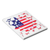USA Star Spangled Love Mijn land van liefde Notitieblok (Schuin)