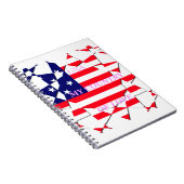 USA Star Spangled Love Mijn land van liefde Notitieboek (Rechterzijde)