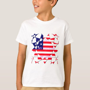 USA Star Spangled Love Mijn land van liefde T-shirt