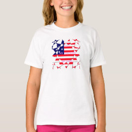 USA Star Spangled Love Mijn land van liefde T-shirt