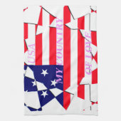USA Star Spangled Love Mijn land van liefde Theedoek (Verticaal)
