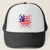 USA Star Spangled Love Mijn land van liefde Trucker Pet (Voorkant)