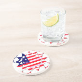 USA Star Spangled Love Mijn land van liefde Zandsteen Onderzetter (Zijkant)