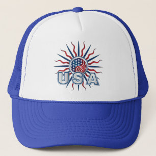 USA Starburst Yin Yang Trucker Pet