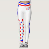 USA Stars and Stripes (cust.) Leggings (Voorkant)