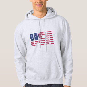 USA Stars and Stripes Hoodie - Amerikaanse Geest H