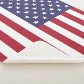 USA Stars and Stripes (Vlag van de Verenigde State Sherpa Deken (3/4)