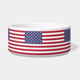 USA Stars and Stripes (Vlag van de Verenigde State Voerbakje