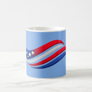 USA Stars & Stripes Golf Throw Kussen Rood Wit Koffiemok