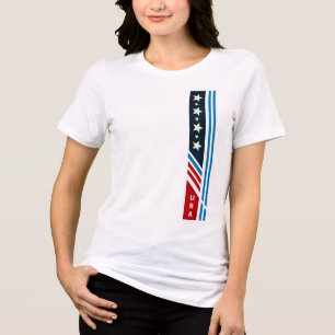 USA Stars Stripes Grafisch T-shirt