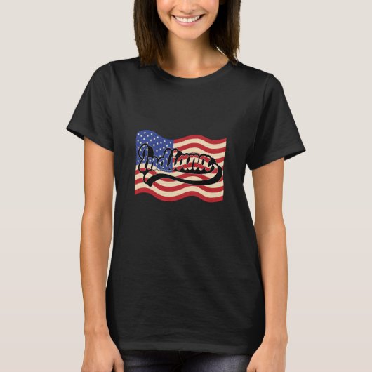 USA State America Indiana T-shirt (Voorkant)