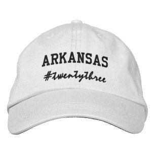 USA State Arkansas Hashtag 2023 Geborduurde Pet