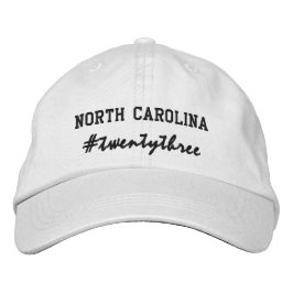 USA State North Carolina Hashtag 2023 Geborduurde Pet