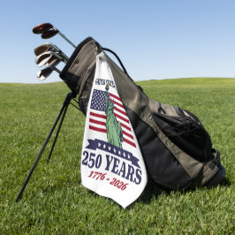 USA Statue of Liberty 250 Years 1776-2026 Golfhanddoek