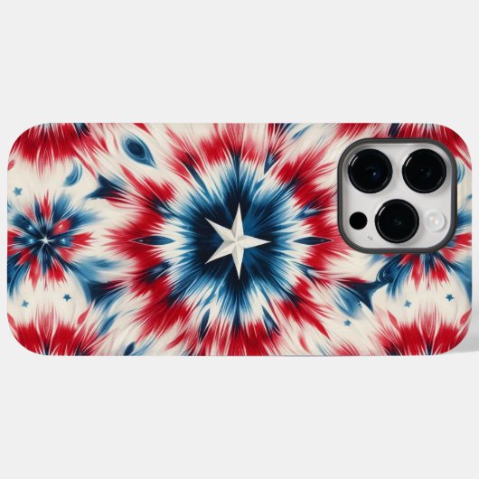 USA Ster Case-Mate iPhone Case (Achterkant (horizontaal))