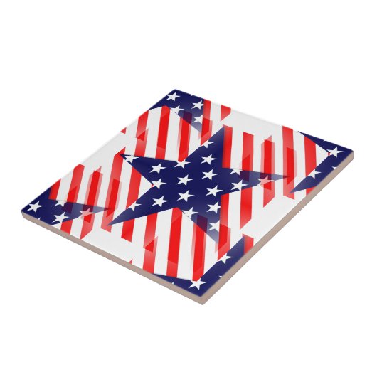 usa ster tegeltje (Zijkant)