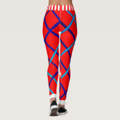 USA Sterren en strepen op ROOD Leggings (Achterkant)