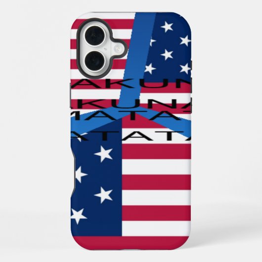 USA Sterrenbloem iPhone Hoesje (Achterkant)