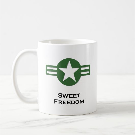 USA Sweet Freedom Green Koffiemok (Links)