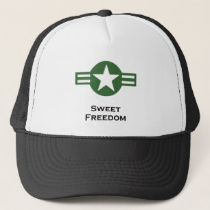 USA Sweet Freedom Green Trucker Pet