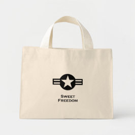USA Sweet Freedom zwart Mini Tote Bag