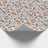 USA Symbolen  Naadloos Patroon Cadeaupapier (Hoek)