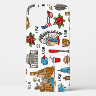 USA Symbolen  Naadloos Patroon Case-Mate iPhone Case
