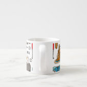 USA Symbolen  Naadloos Patroon Espresso Kop (Achterkant)