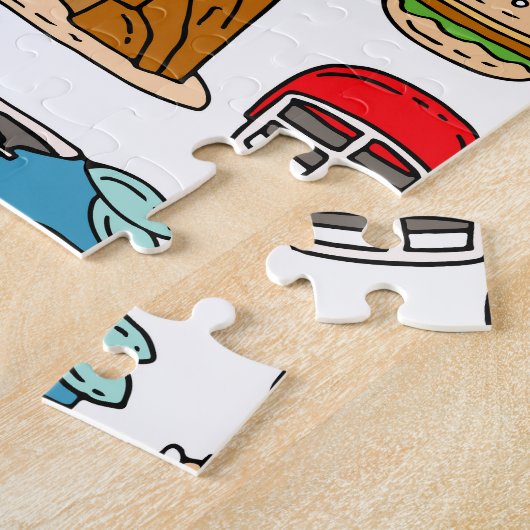 USA Symbolen  Naadloos Patroon Legpuzzel (Zijkant)