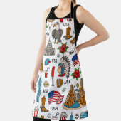 USA Symbolen  Naadloos Patroon Schort (Insitu)