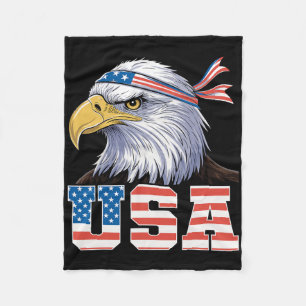 Usa T-shirt Amerikaanse vlag Mannen Vrouwen Kinder Fleece Deken