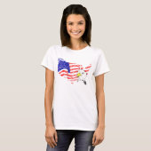 USA-T-shirt T-shirt (Voorkant volledig)