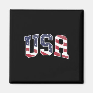 Usa T-shirt vrouwen mannen kinderen grafisch patri Magneet