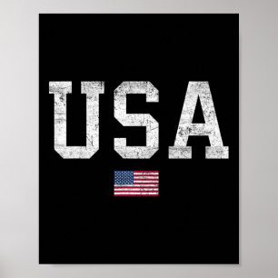 Usa T-shirt vrouwen mannen kinderen patriottische Poster