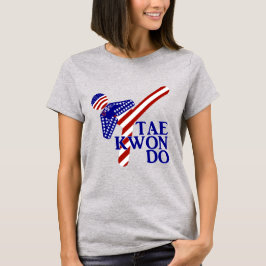 USA Taekwondo Kick (1) T-shirt