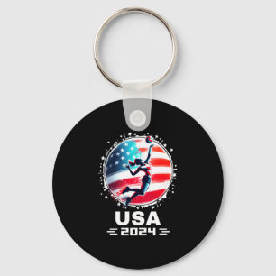 Usa team 2024 volleybal shirt voor mannen vrouwen  sleutelhanger