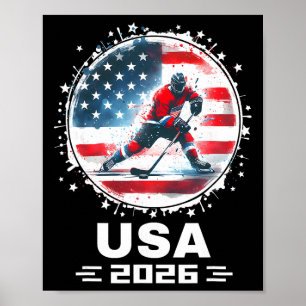 Usa Team 2026 Verenigde Staten Amerikaanse Vlag Ho Poster