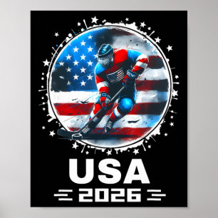 Usa Team 2026 Verenigde Staten Amerikaanse Vlag Ho Poster