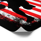 USA Team Basketbalsupporter American Patriotic F Poster (Hoek)