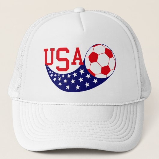 Usa Team Voetbal Trucker Pet (Voorkant)