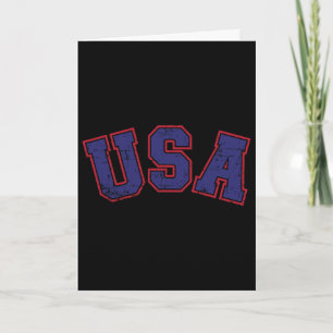 Usa-team voor patriottische Onafhankelijkheidsdag Kaart