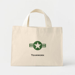 USA Teamwork Groen Mini Tote Bag