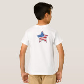 USA Teddy Beer Meisjes T-shirts (Achterkant volledig)