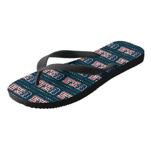 USA teenslippers (Schuin)
