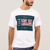 USA Tekst T-shirt (Voorkant)