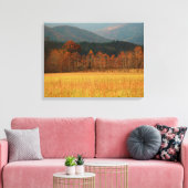 USA, Tennessee. Cades Cove In Smoky Mountain Canvas Afdruk (Insitu (Woonkamer))
