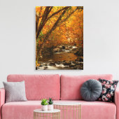 USA, Tennessee. Rushing Mountain Creek Canvas Afdruk (Insitu (Woonkamer))