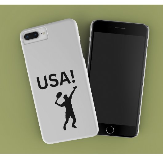 USA tennisser met stip als bal Case-Mate iPhone Case