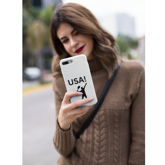 USA tennisser met stip als bal Case-Mate iPhone Case